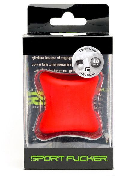 ERGO BALLS 40MM BY SPORT FUCKER RED